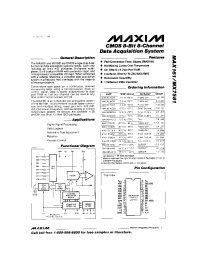 Datasheet MX7581A manufacturer MAXIM