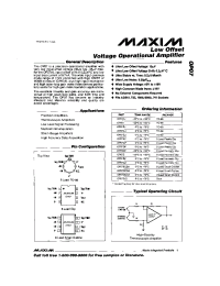 Datasheet OP07J manufacturer MAXIM