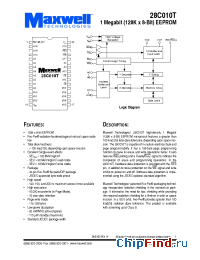 Datasheet 28C010TRPFS-12 manufacturer Maxwell