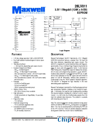 Datasheet 28LV011RT1FI-25 manufacturer Maxwell