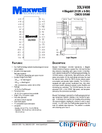 Datasheet 33LV408RPFI-30 manufacturer Maxwell