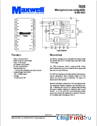 Datasheet 7820RPDB manufacturer Maxwell