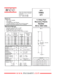 Datasheet 1F2 manufacturer MCC