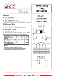 Datasheet BZT52C3V3 manufacturer MCC