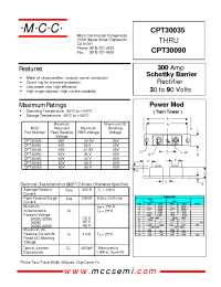 Datasheet CPT30060 manufacturer MCC