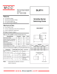 Datasheet DL5711 manufacturer MCC