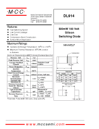 Datasheet DL914 manufacturer MCC