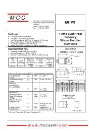 Datasheet ER1VG manufacturer MCC