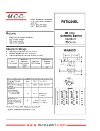 Datasheet FST8230EL manufacturer MCC