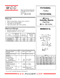 Datasheet FST8360SL manufacturer MCC