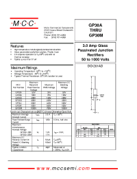 Datasheet GP30B manufacturer MCC