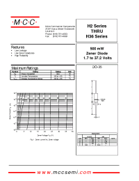 Datasheet H2A3 manufacturer MCC