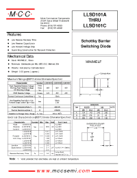 Datasheet LLSD101A manufacturer MCC
