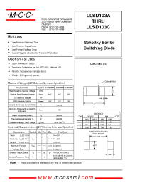 Datasheet LLSD103B manufacturer MCC