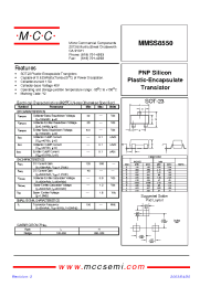 Datasheet MMSS8550 manufacturer MCC