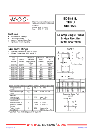 Datasheet SDB151L manufacturer MCC