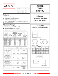Datasheet SK83L manufacturer MCC