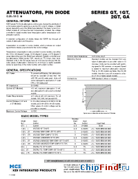 Datasheet 1GT-10TR manufacturer MCE KDI
