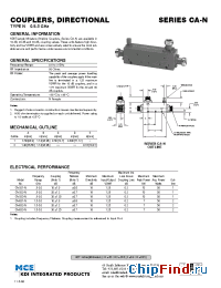 Datasheet CA-522-N manufacturer MCE KDI