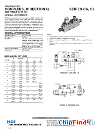 Datasheet CA-632 manufacturer MCE KDI