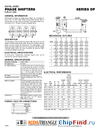 Datasheet DP-32 manufacturer MCE KDI