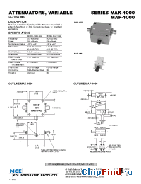Datasheet MAP-1000 manufacturer MCE KDI