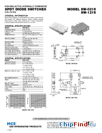 Datasheet SW-0218 manufacturer MCE KDI