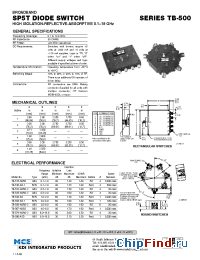 Datasheet TB-516-SD-1 manufacturer MCE KDI