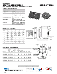 Datasheet TB-611-HASD manufacturer MCE KDI