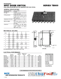 Datasheet TB-885-ASD manufacturer MCE KDI