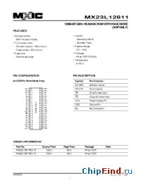 Datasheet 23L12811-10 manufacturer Macronix