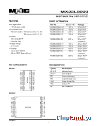 Datasheet 23L8000-12 manufacturer Macronix