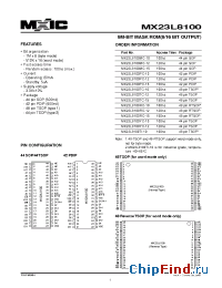 Datasheet 23L8100-10 manufacturer Macronix