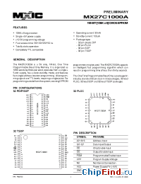Datasheet 27C1000A-10 manufacturer Macronix