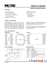 Datasheet 27C8000-10 manufacturer Macronix
