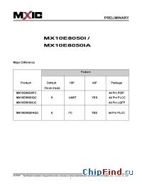 Datasheet MX10E8050I manufacturer Macronix
