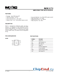 Datasheet MX171PC manufacturer Macronix