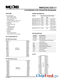 Datasheet MX23C3211-12 manufacturer Macronix