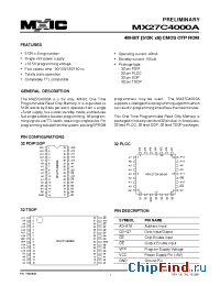 Datasheet MX27C4000AMC-10 manufacturer Macronix