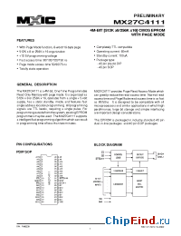 Datasheet MX27C4111-10 manufacturer Macronix