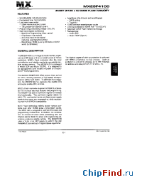 Datasheet MX28F4100 manufacturer Macronix