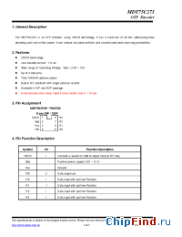 Datasheet MDT75C273P manufacturer MDTIC
