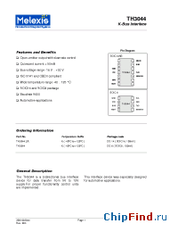 Datasheet TH3044.3A manufacturer Melexis