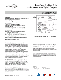 Datasheet MXD2004AL manufacturer Memsic