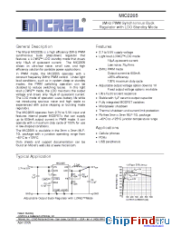 Datasheet MIC2205-1.5YML manufacturer Micrel