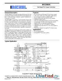 Datasheet MIC2580A-1.0 manufacturer Micrel