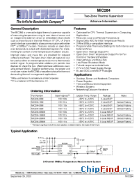 Datasheet MIC284 manufacturer Micrel