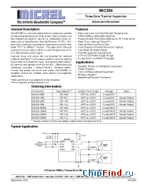 Datasheet MIC384-2BMM manufacturer Micrel