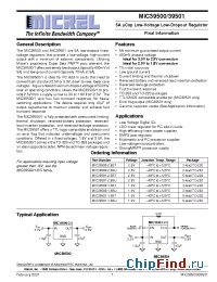 Datasheet MIC39500-1.8BU manufacturer Micrel