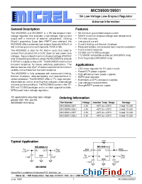 Datasheet MIC39500-2.5BU manufacturer Micrel